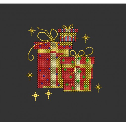 Файл вышивки Новогодние подарки