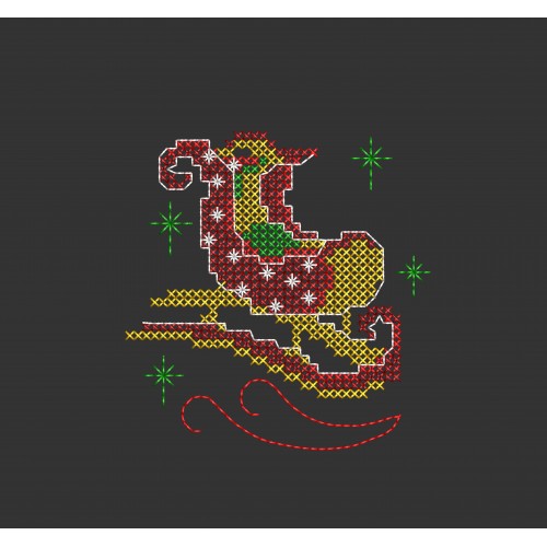 Файл вышивки Новогодний конёк 