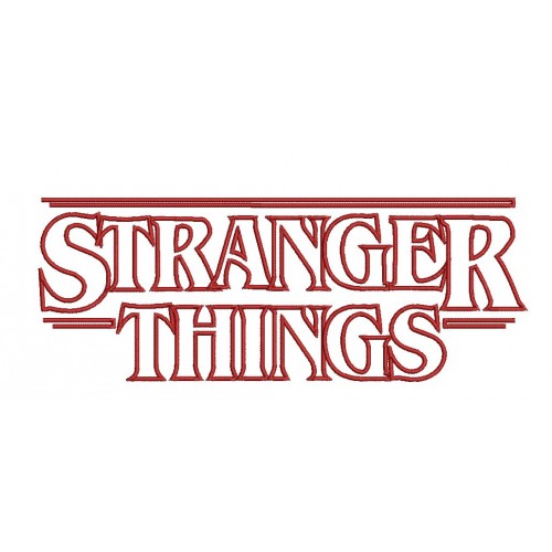 Файл вышивки Stranger Things контур / Очень странные дела