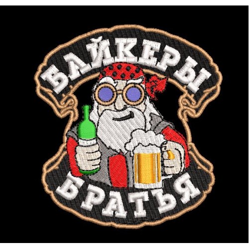 Файл вышивки Байкеры Братья шеврон 2