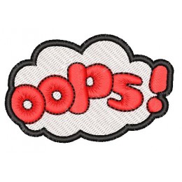 Патч Oops-Упс  4*6см