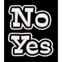Патч Yes/No 5*3 