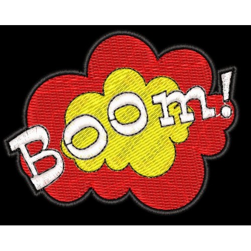 Файл вышивки Патч Boom! 6*5см