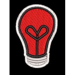 Патч Лампочка 4*3 см