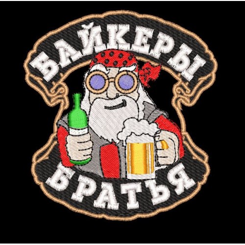 Файл вышивки Байкеры Братья