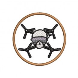 Шеврон Череп-квадрокоптер