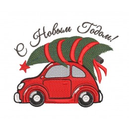 Машина с ёлкой