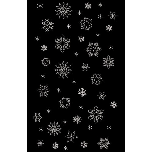Файл вышивки Снежинки на скатерть