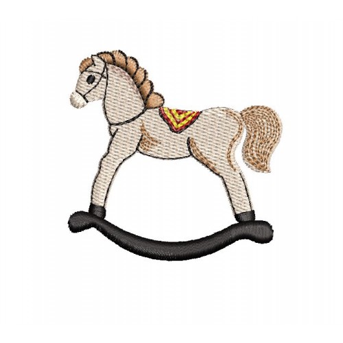 Файл вышивки Лошадка качалка