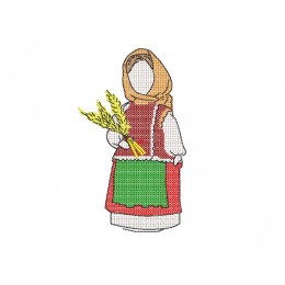 Народная кукла-оберег крестиком