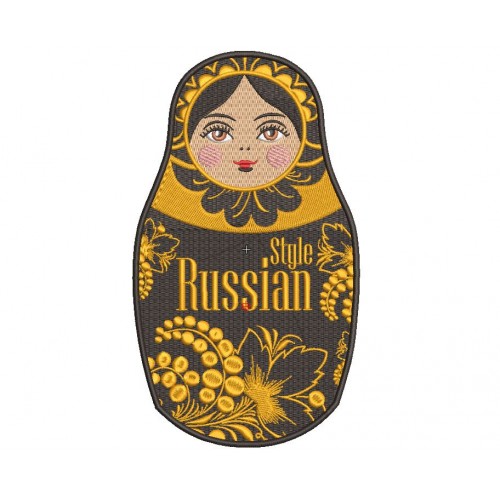 Файл вышивки Матрешка Russian Style