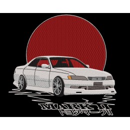 Тойота Марк 2 на фоне солнца