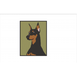 Файл вышивки Doberman