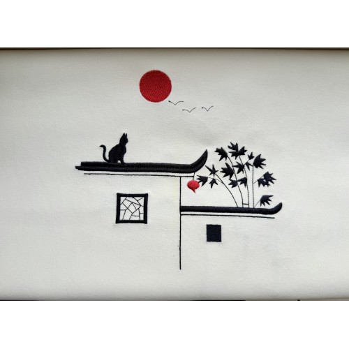 Файл вышивки Восток - дело тонкое. Кот на крыше.