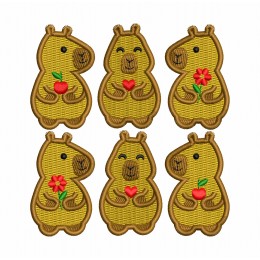 Капибара для термонашивки