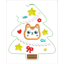 Ёлочка с котиком игрушка 