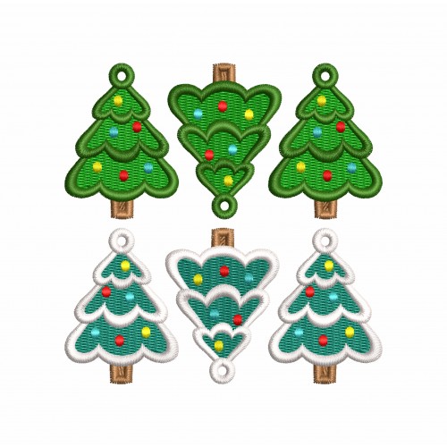 Файл вышивки Ёлочка для подвески