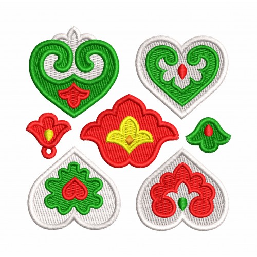 Файл вышивки Татарский орнамент для термонашивки