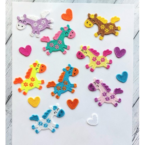 Файл вышивки Лошадки 2 для термонашивки