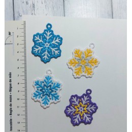 Файл вышивки Снежинка для подвески