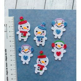 Снеговики для термонашивки