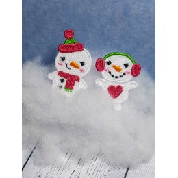 Снеговики для термонашивки
