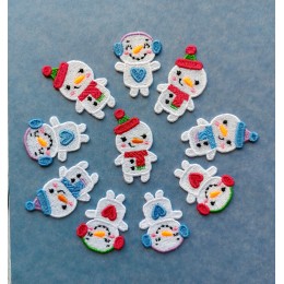 Снеговики для термонашивки