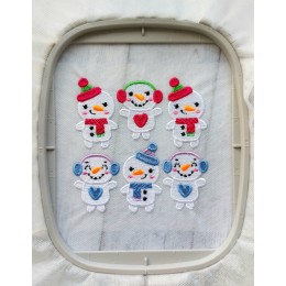 Снеговики для термонашивки