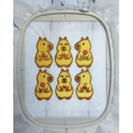 Капибара для термонашивки