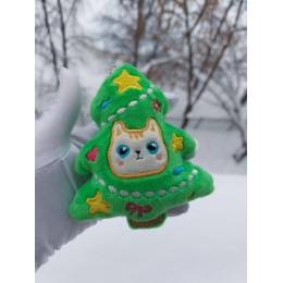 Ёлочка с котиком игрушка 