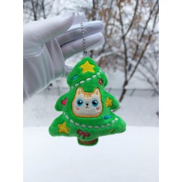 Ёлочка с котиком игрушка 