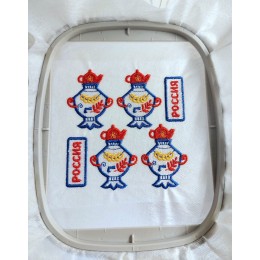 Файл вышивки Самовар для термонашивки