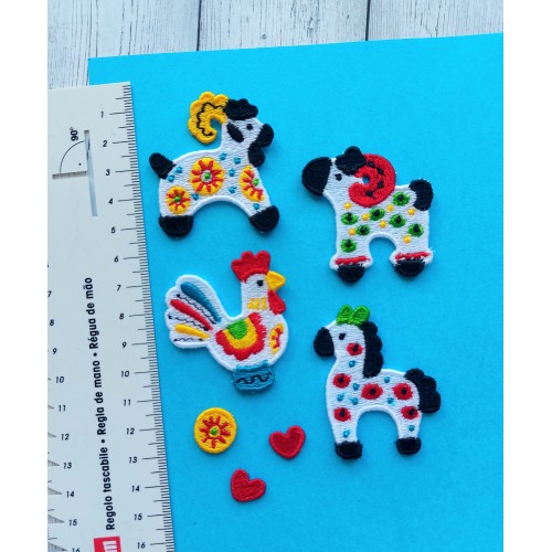 Файл вышивки дымковская игрушка термонашивка