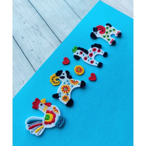 Файл вышивки дымковская игрушка термонашивка