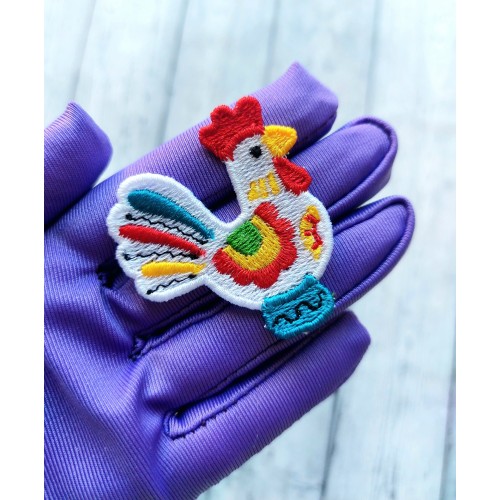 Файл вышивки дымковская игрушка термонашивка