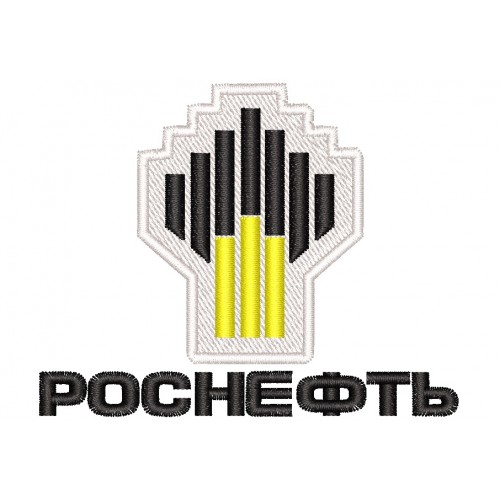 Файл вышивки Роснефть лого