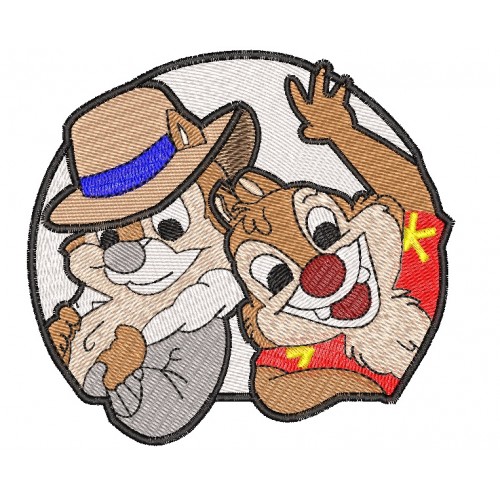 Файл вышивки Чип и Дейл мульт