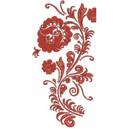 Цветы в стиле русского узора