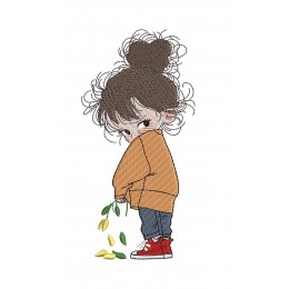 Девочка застенчивая