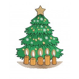 Ёлка со свечами