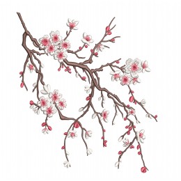 Файл вышивки Ветка сакуры 2