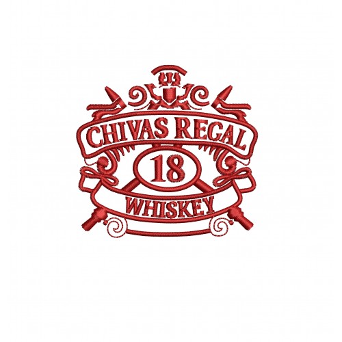Файл вышивки Логотип WHISKEY CHIVAS REGAL