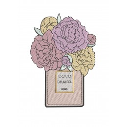 Файл вышивки Шанель CHANEL букет