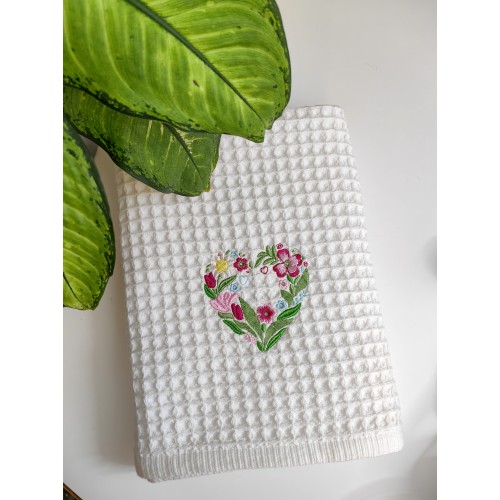 Файл вышивки Сердечко цветы