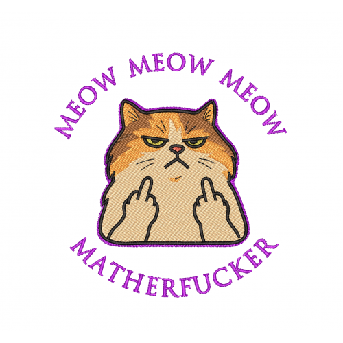 Файл вышивки Злой Кот