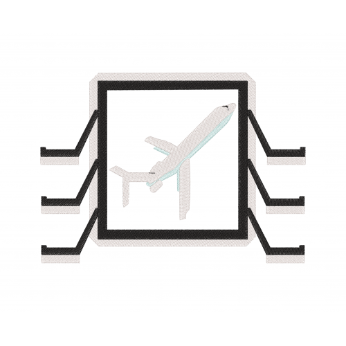 Файл вышивки Самолет