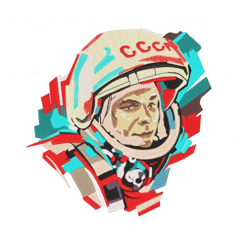 Файл вышивки Гагарин