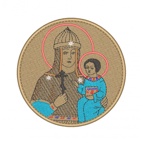 Файл вышивки Икона Воина. Богородица, держащей Младенца