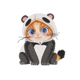 Котик в костюме Панды