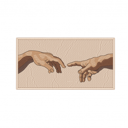 Файл вышивки Сотворение Адама (Фрагмент Фрески)